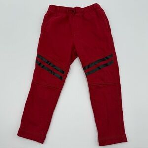 Tea Collection Boys Speedy Stripe Jogger Red Black Stripes 4 French Terry Cotton